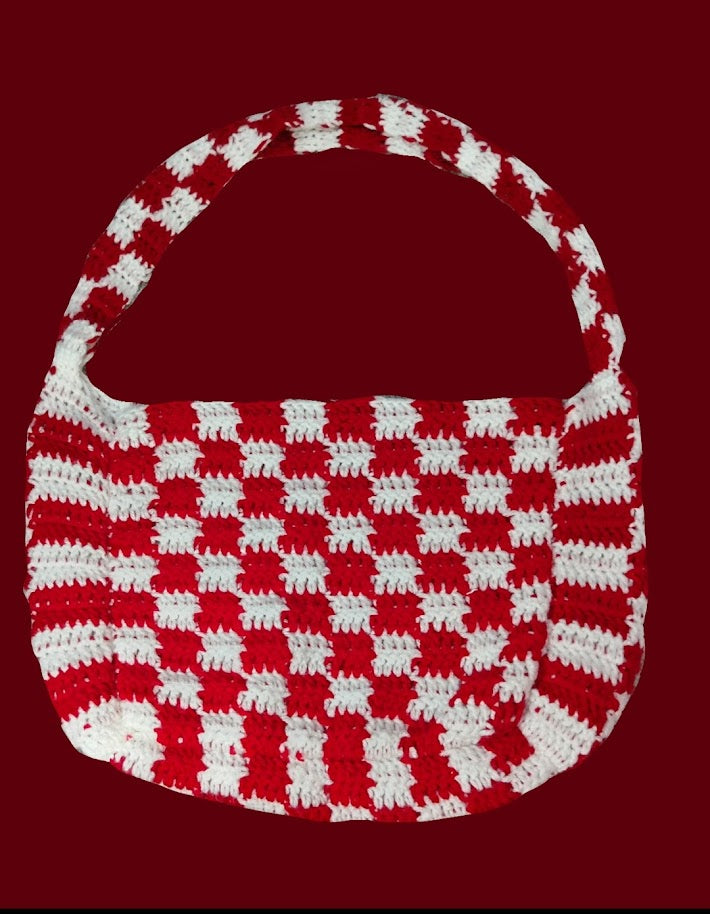 Medium Red Crochet bag