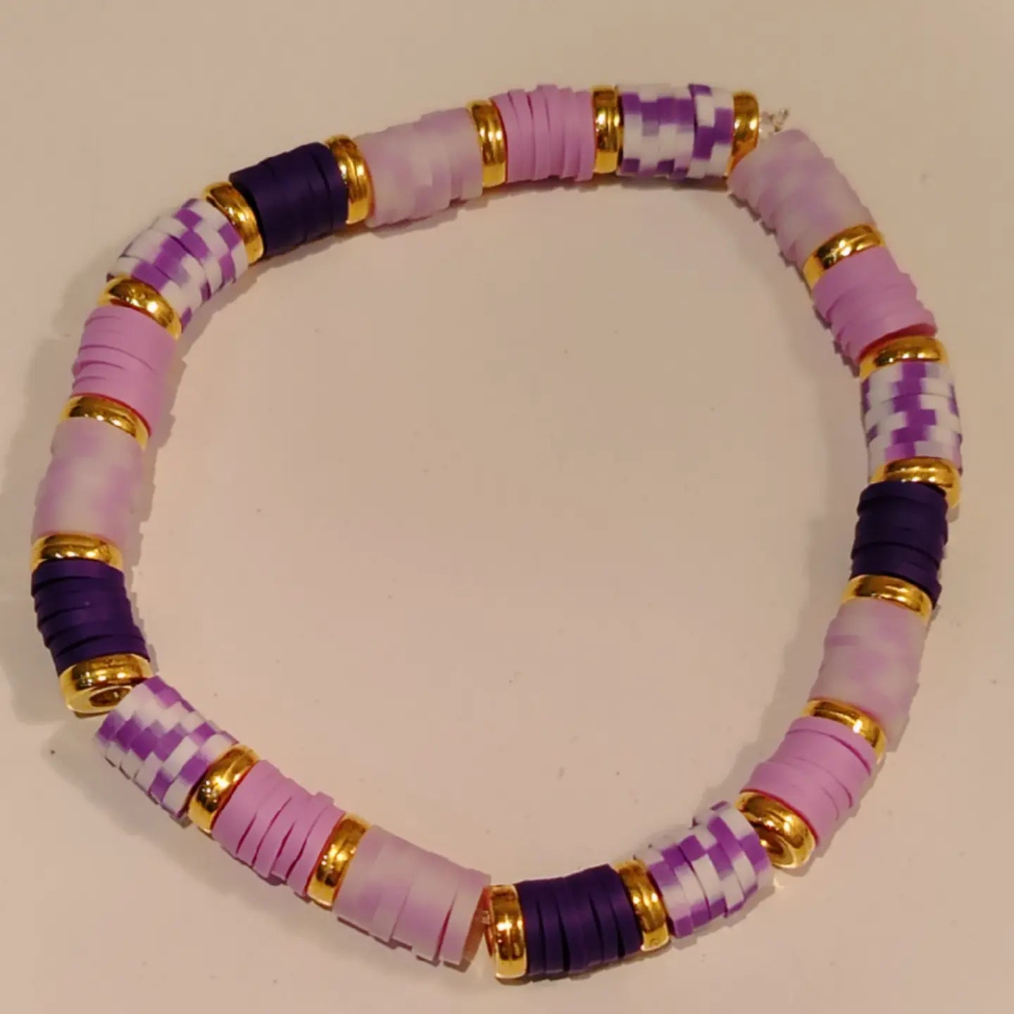 Purple cluster bracelet
