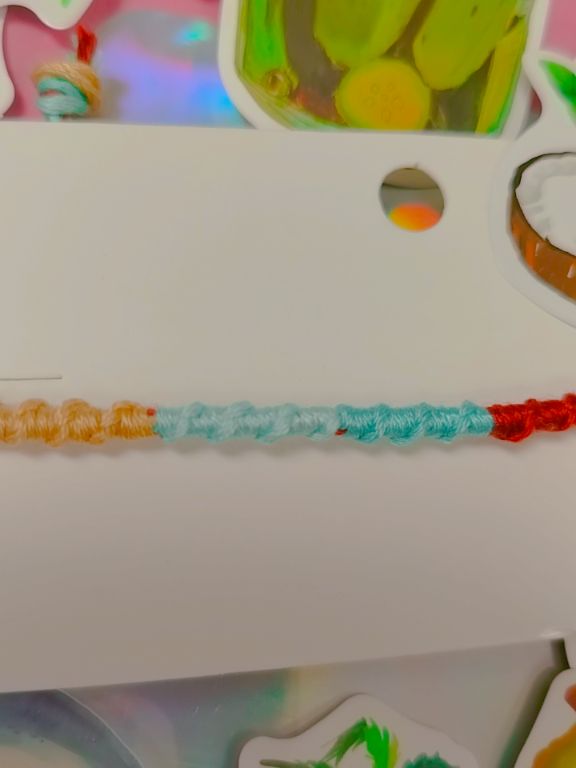 Chinese staircase thread bracelet
