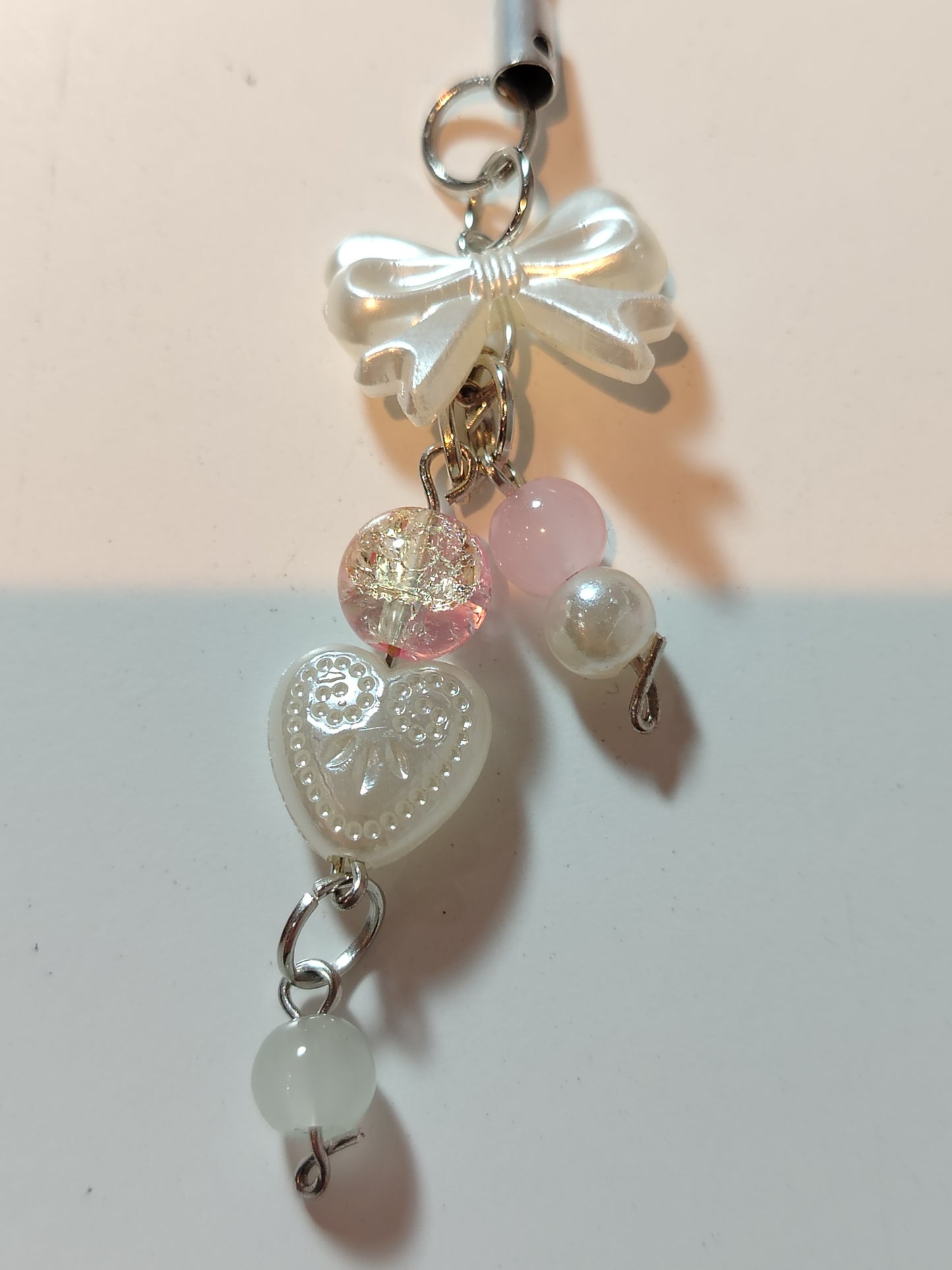 Pearl phone charm