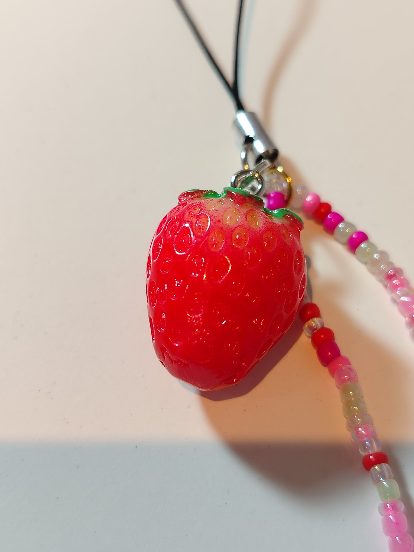 Strawberry phone charm