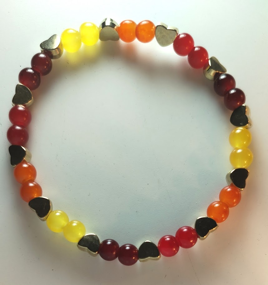 Sunset Glow Heart accents