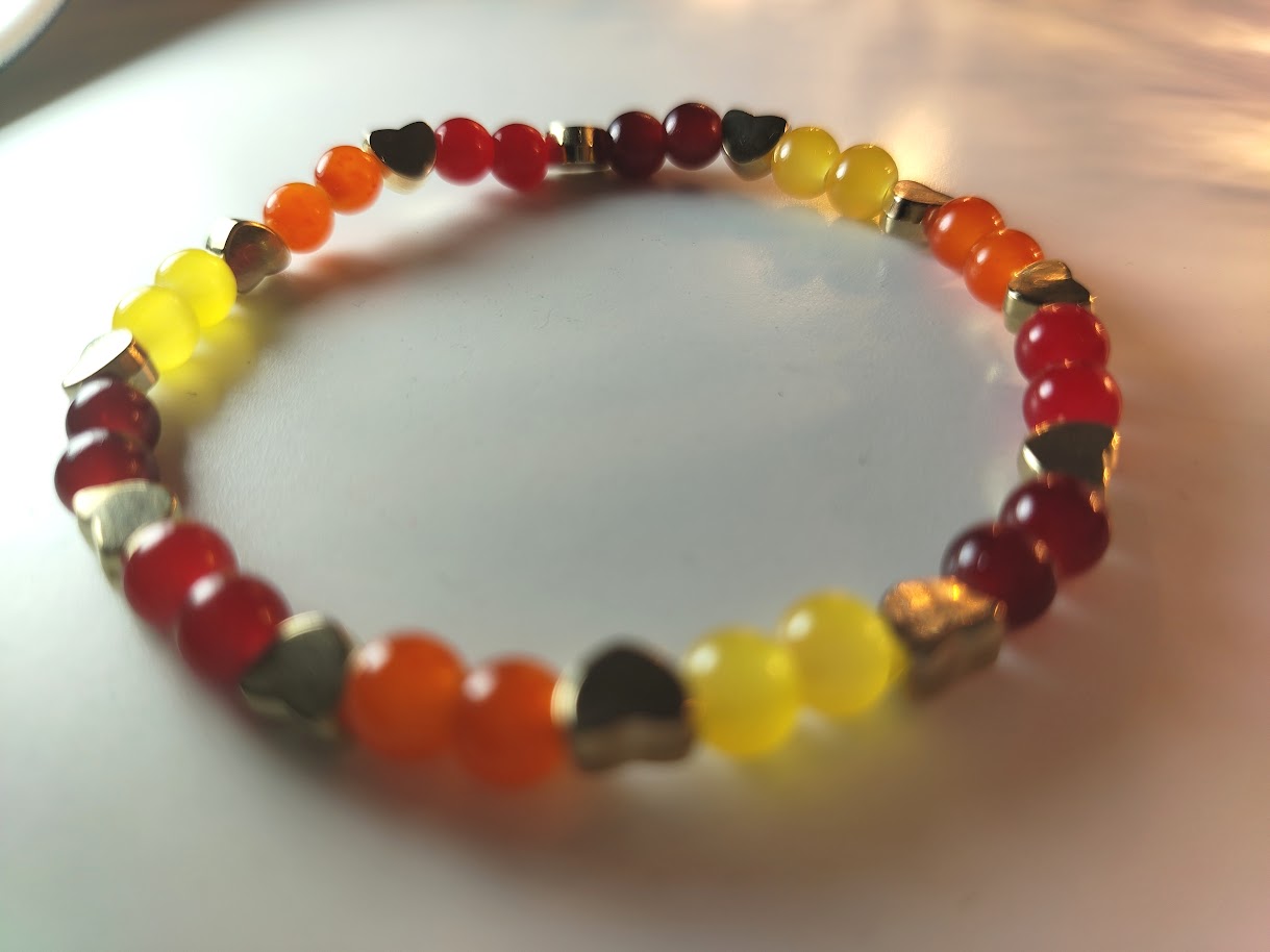 Sunset Glow Heart accents