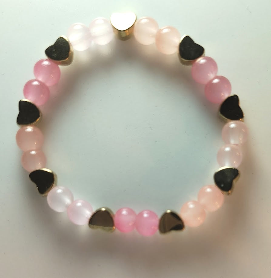 Whispering Pink Heart accents