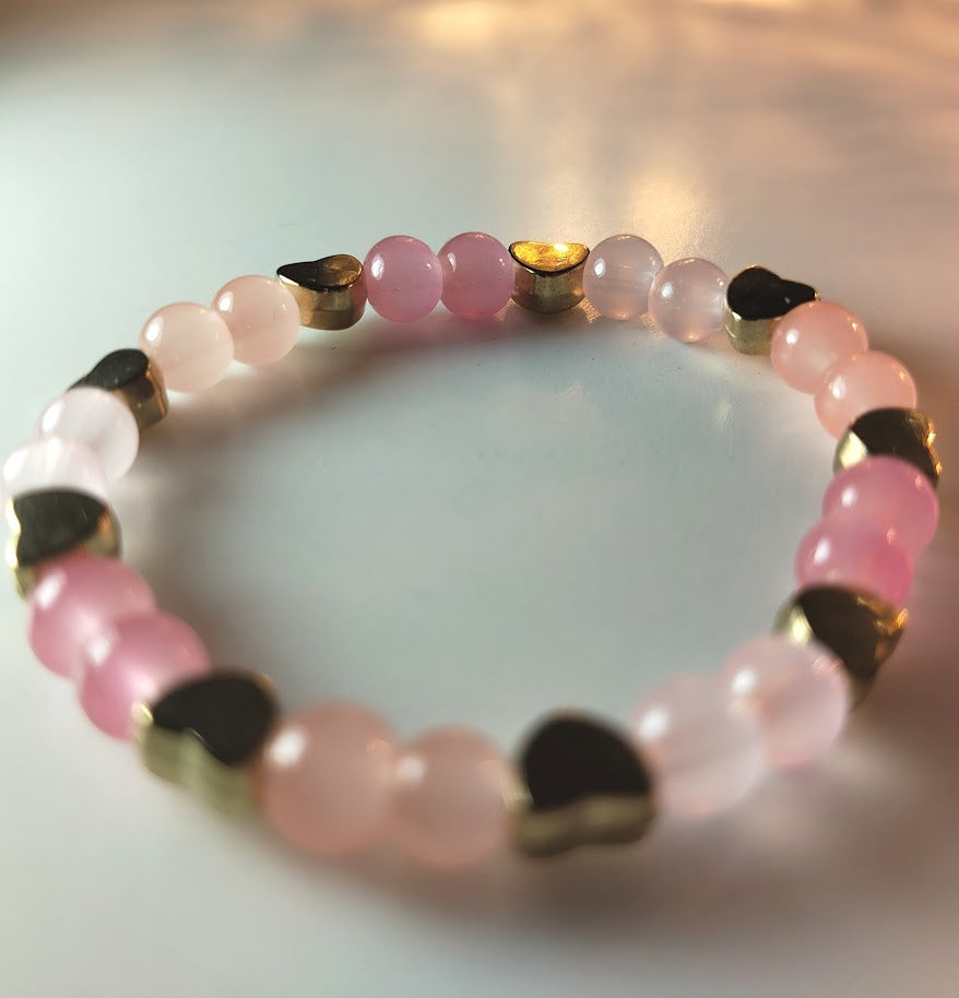 Whispering Pink Heart accents