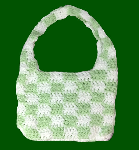 Mini Green Crochet Bag