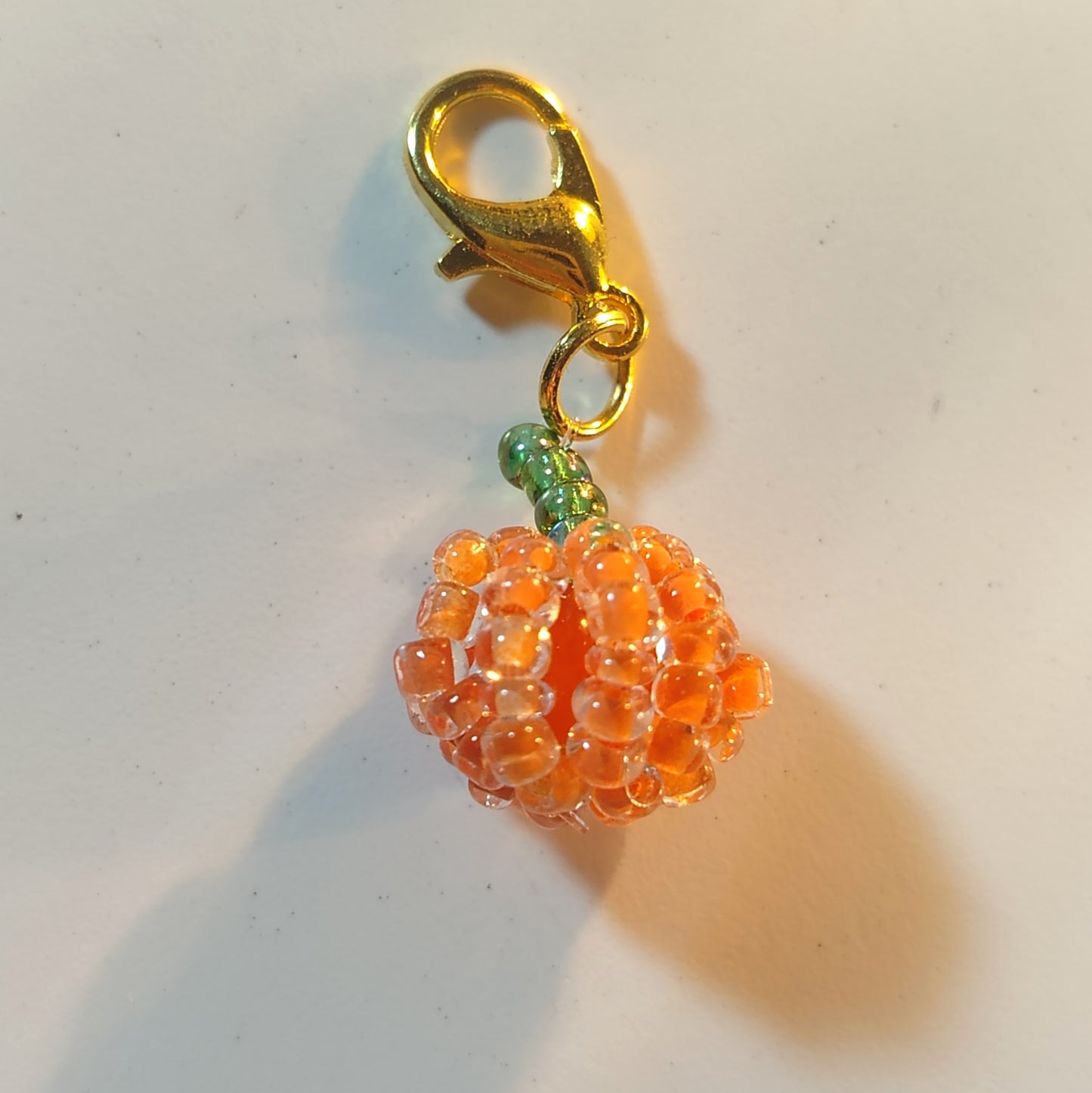 Pumpkin spice phone charm