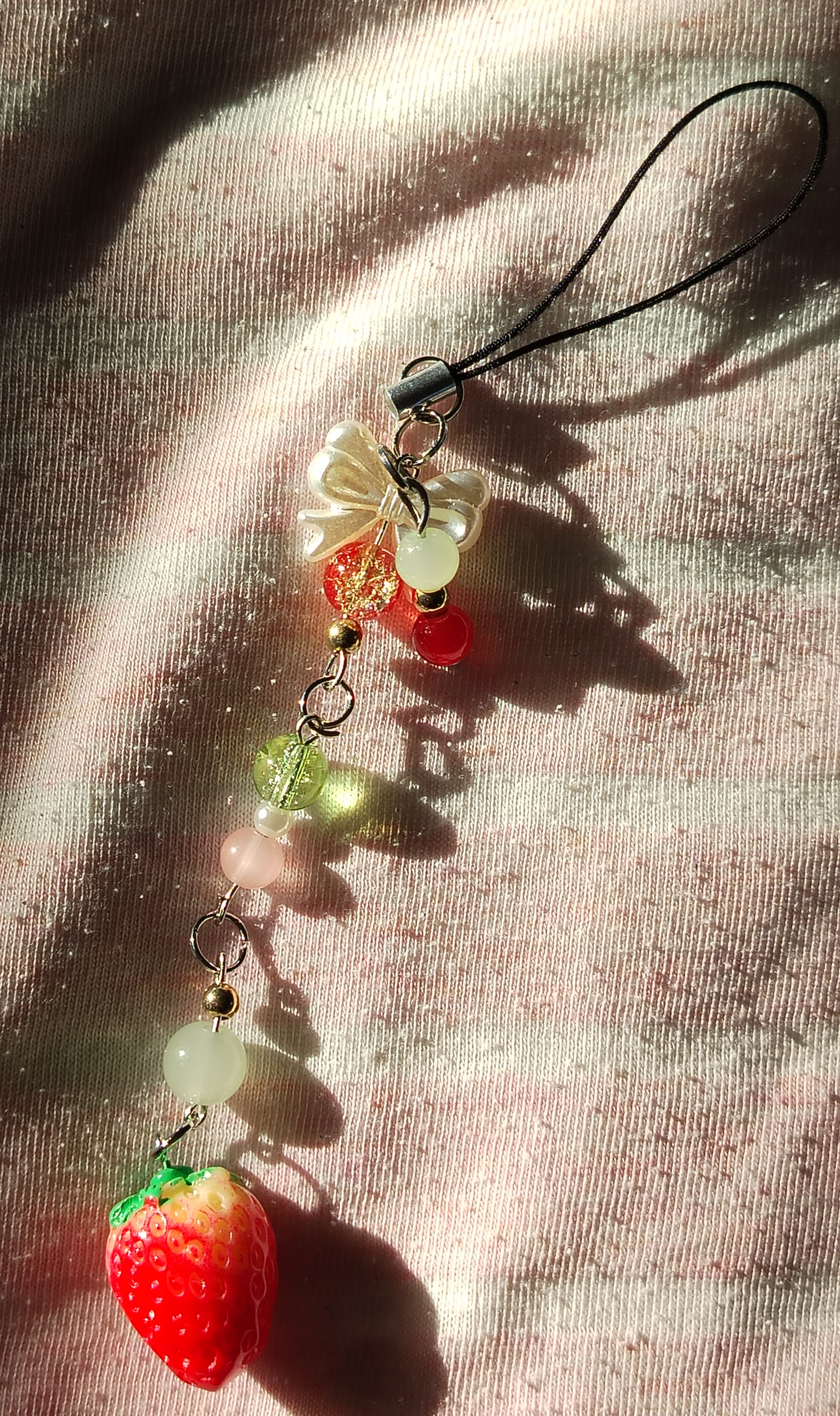 Strawberry phone charm