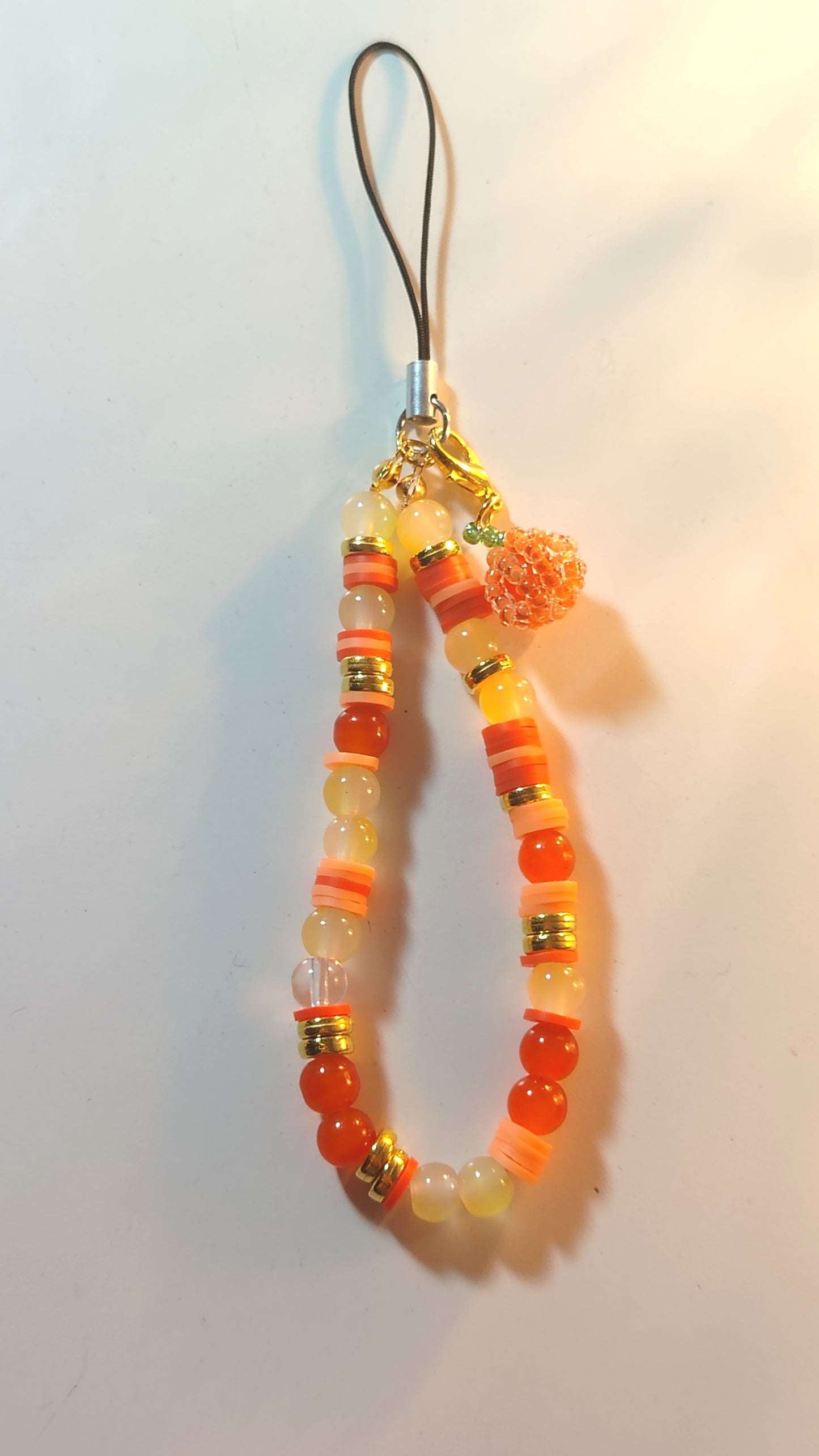 Pumpkin spice phone charm