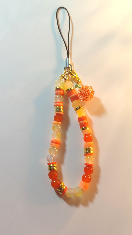 Pumpkin spice phone charm