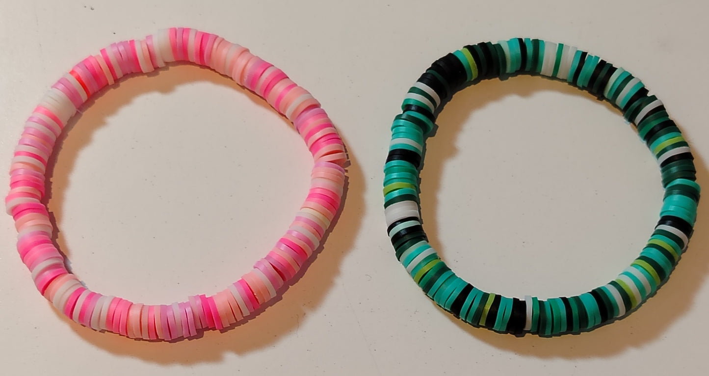 Wicked clay beaded bracelet