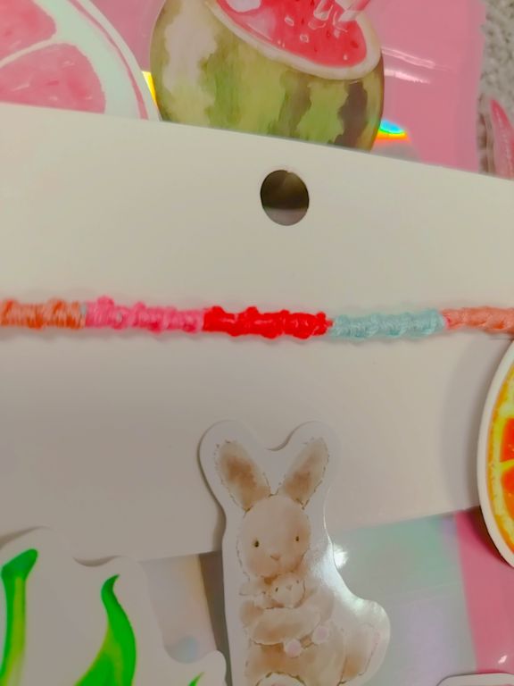 Chinese staircase thread bracelet