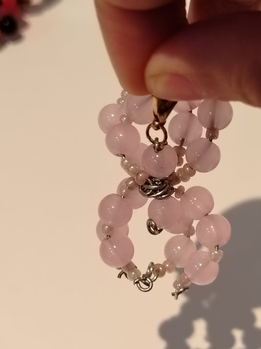 Beaded spider keyring