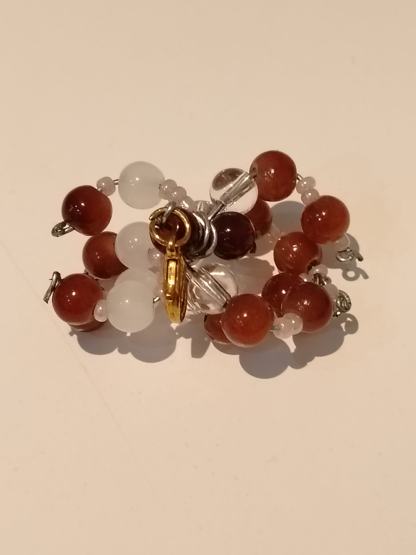 Beaded spider keyring