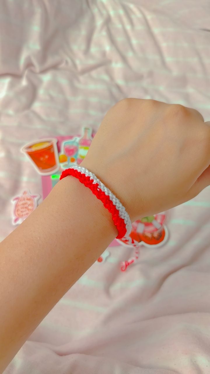 Poland flag bracelet
