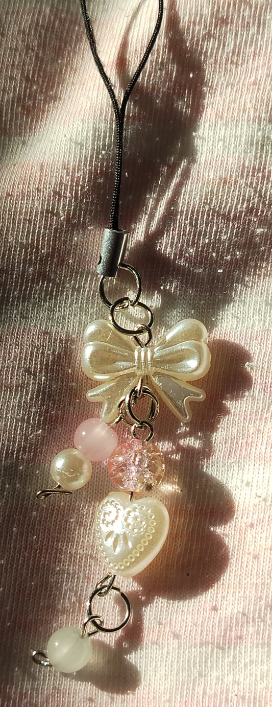 Pearl phone charm