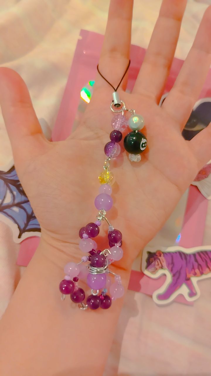 Spider phone charm
