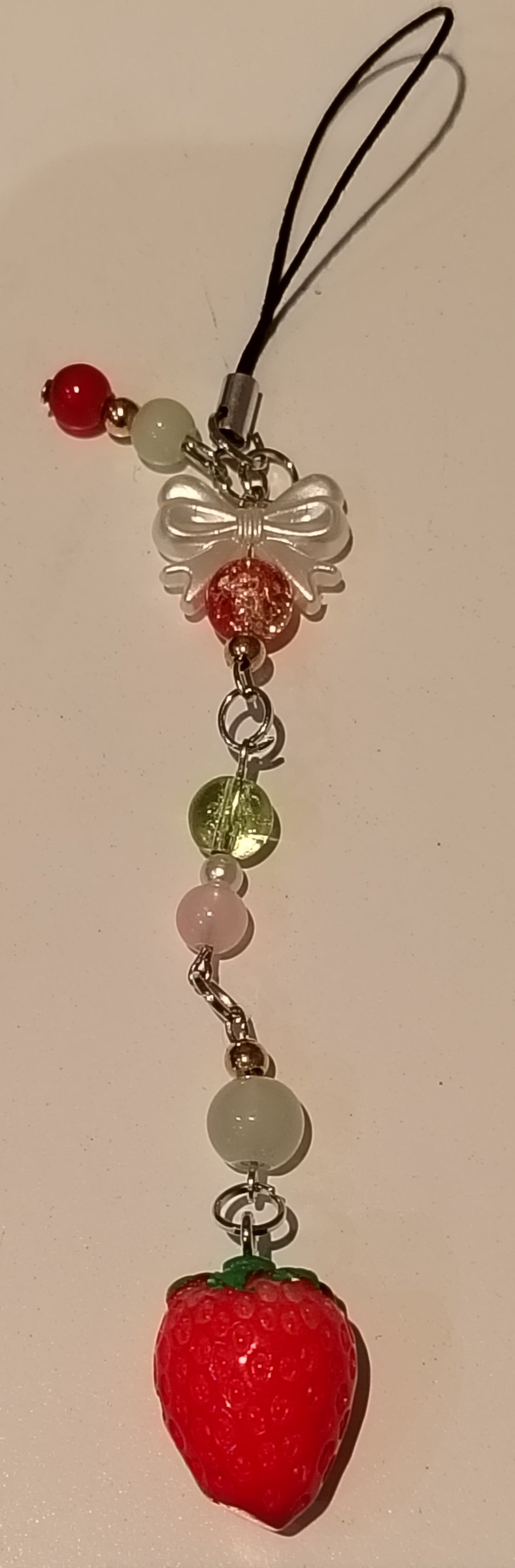 Strawberry phone charm