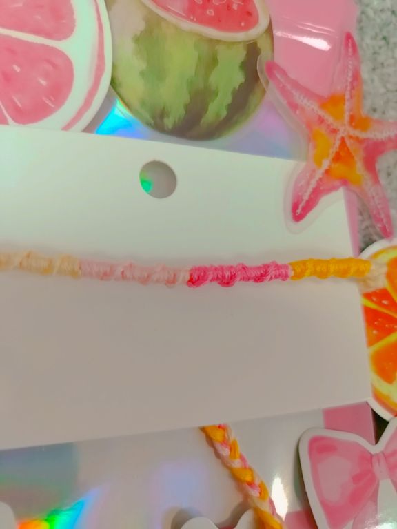 Chinese staircase thread bracelet